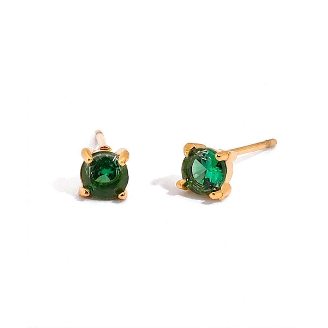 Aretes con circón