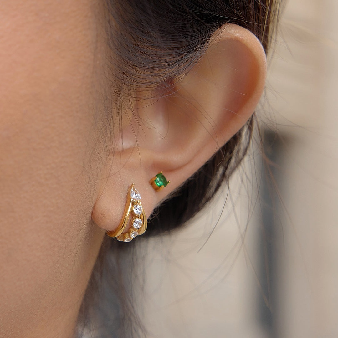 Aretes con circón