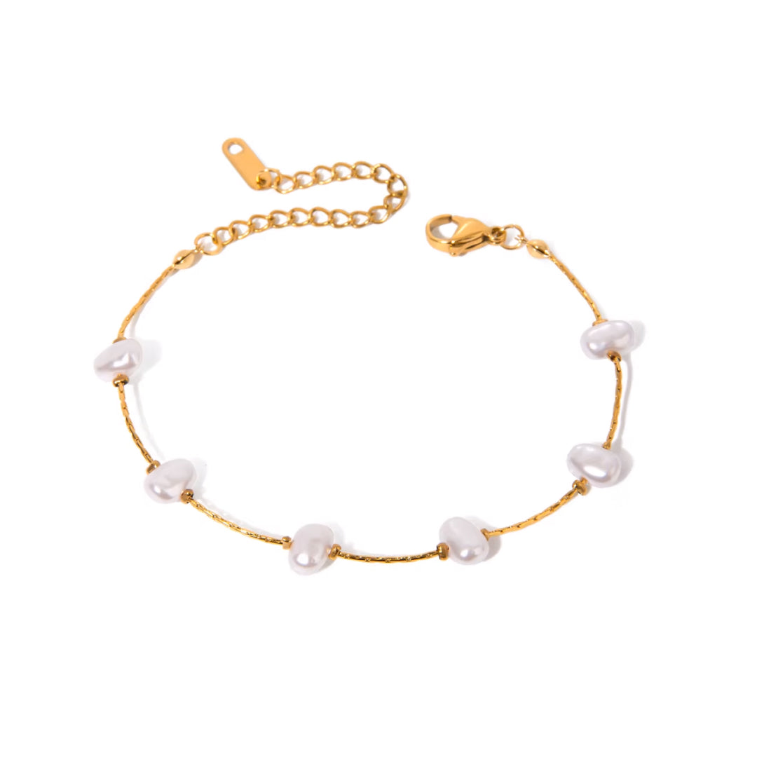 Pulsera con perlas