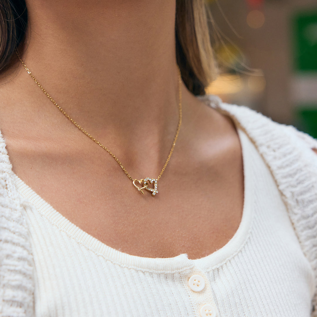 Collar corazones