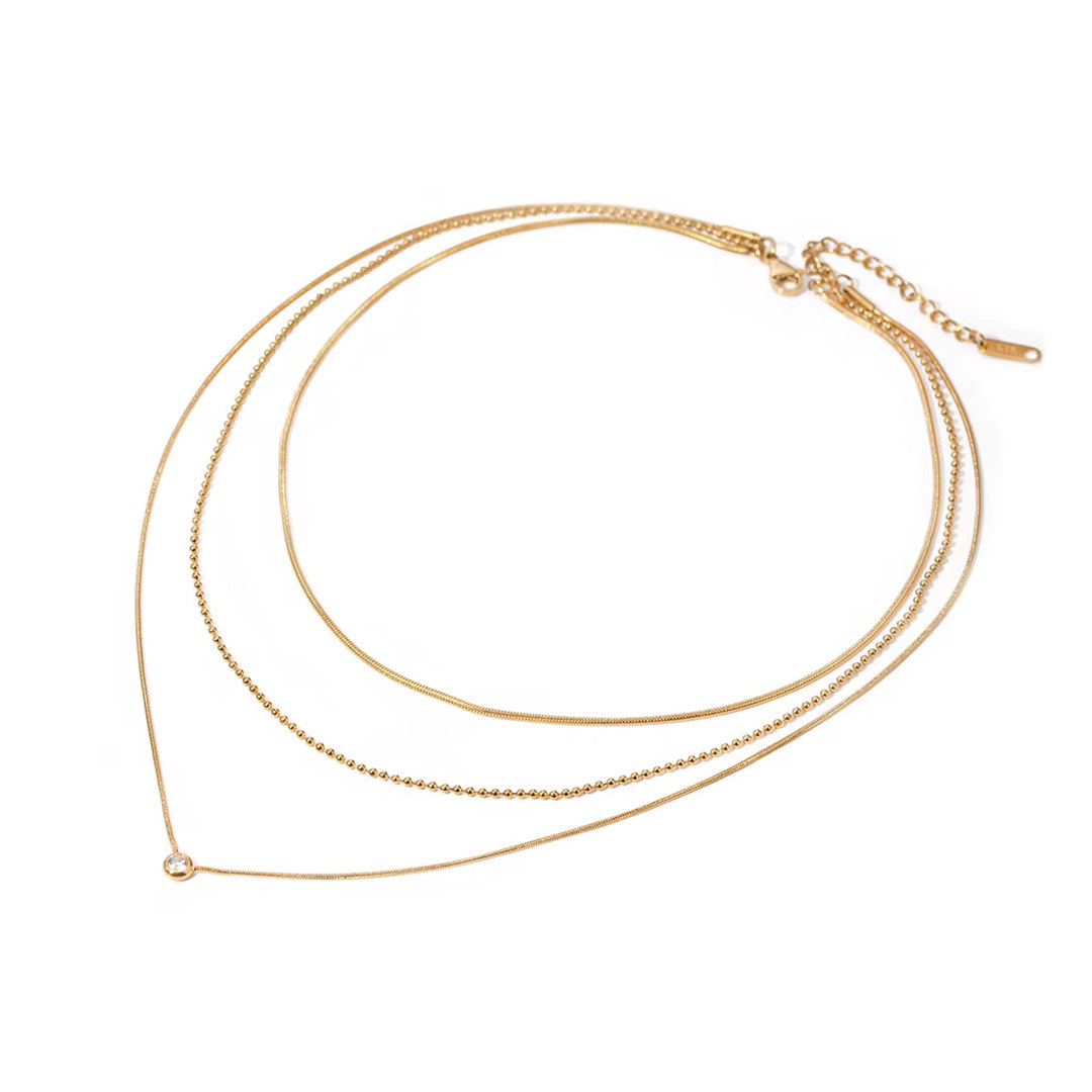 Collar triple caída