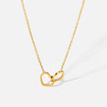 Collar doble corazón
