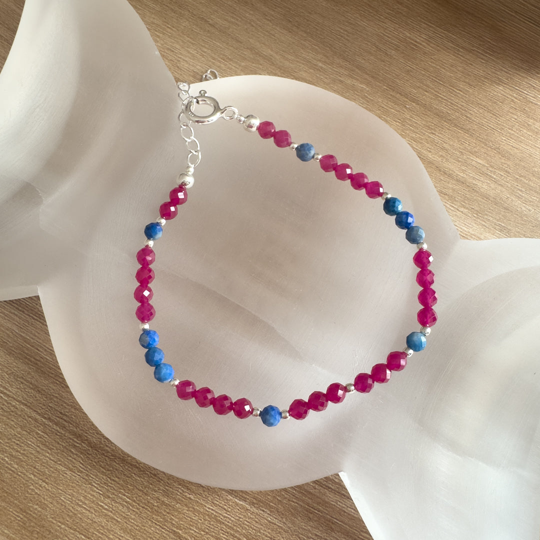 Pulsera de piedras facetadas