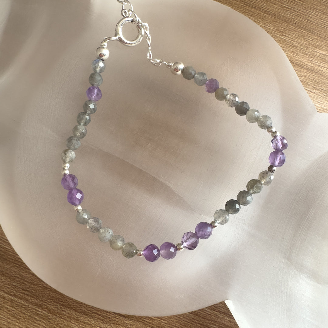 Pulsera de piedras facetadas