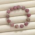 Pulsera Rodonita con plata