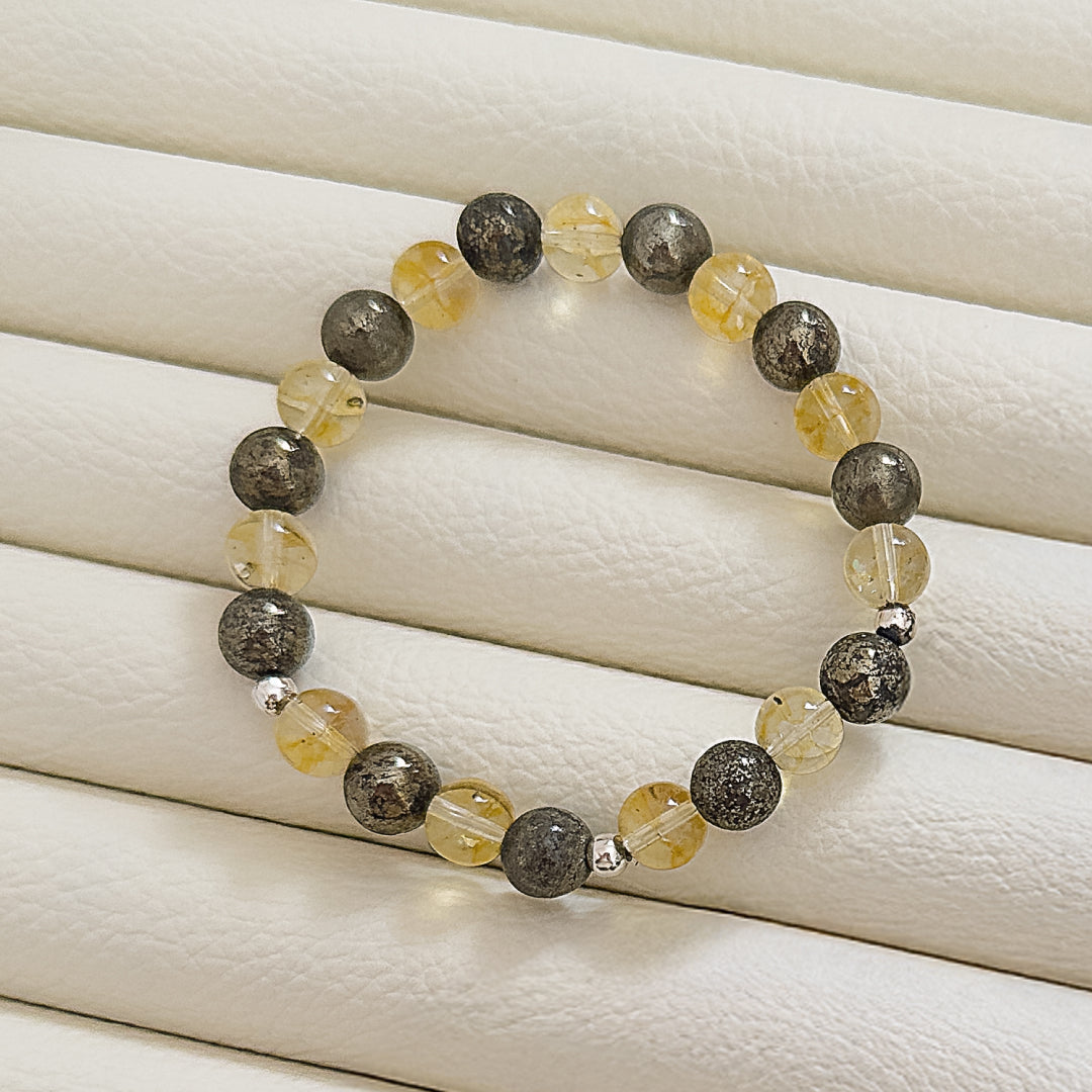 Pulsera Pirita & Citrino