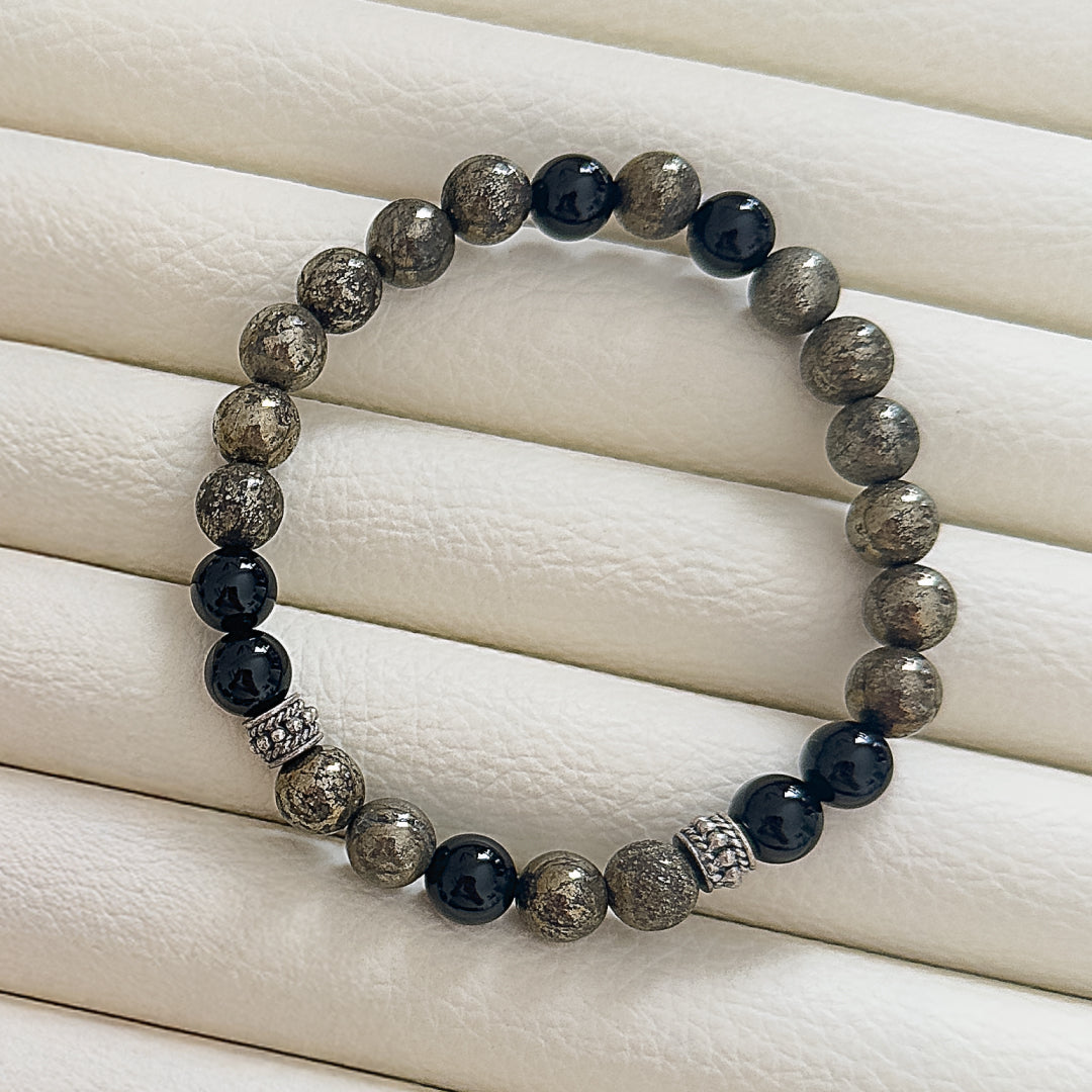 Pulsera Pirita & Ónix