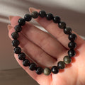 Pulsera Obsidiana Dorada