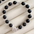 Pulsera Ágata Negra & Árbol de la vida