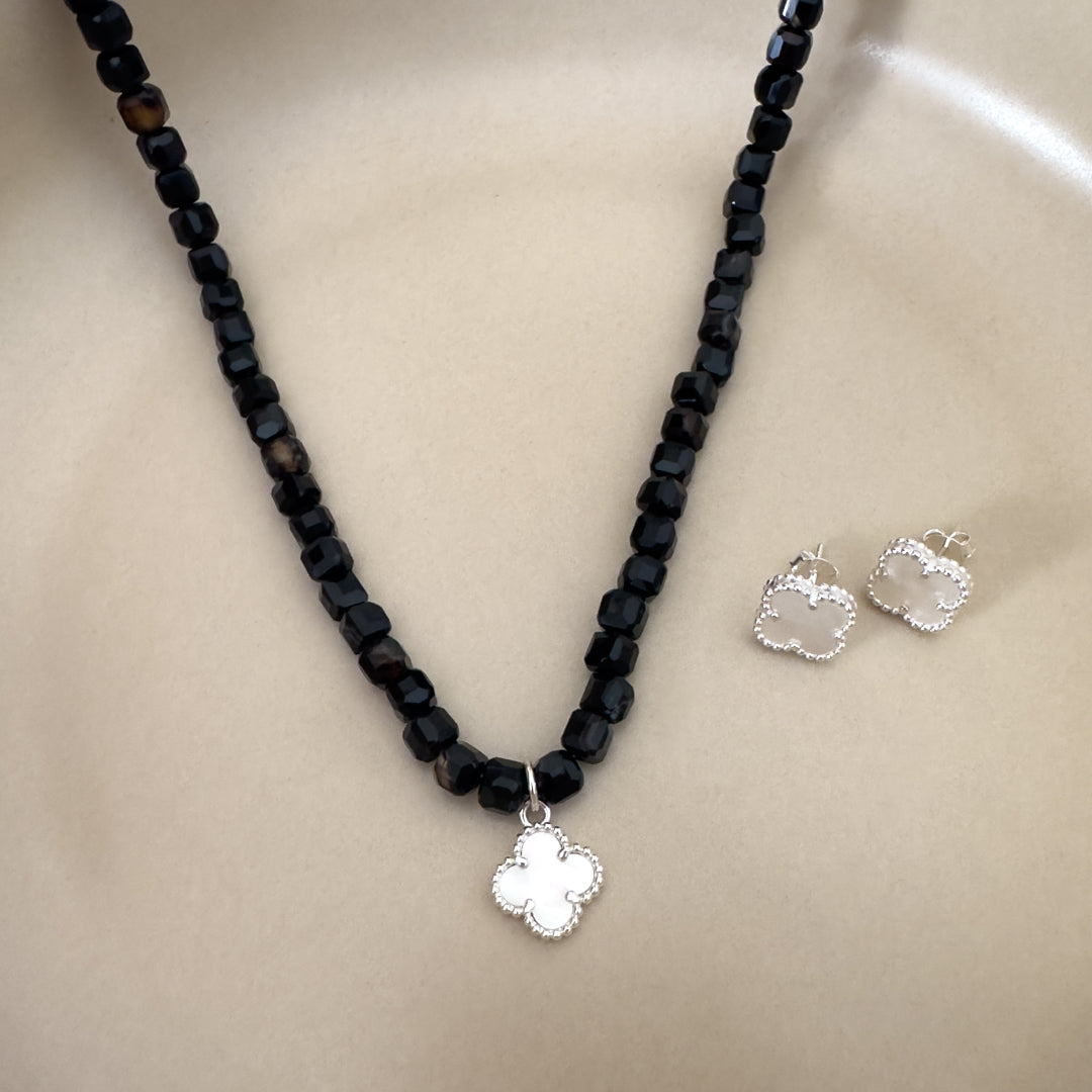 Collar Ónix & Trébol