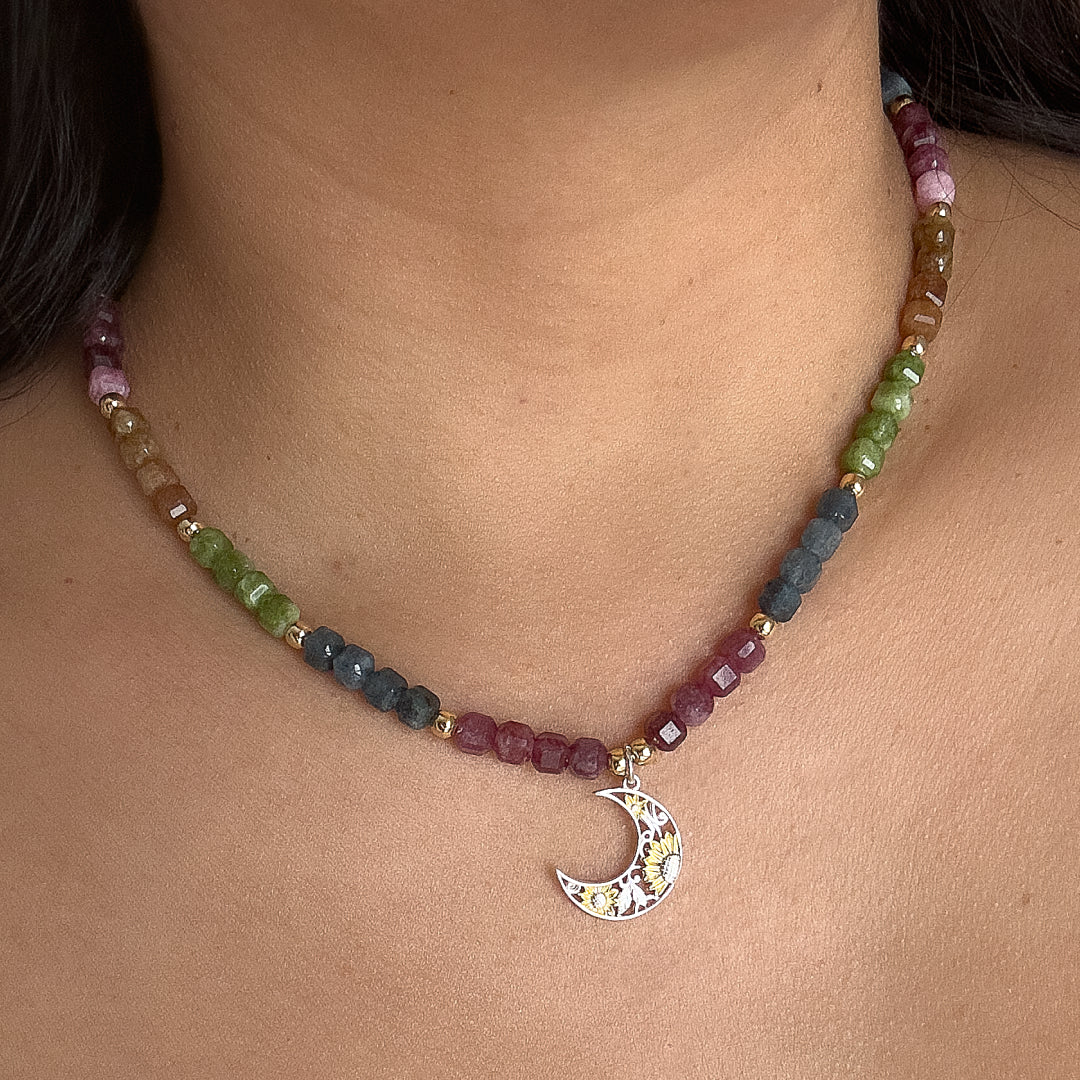 Collar Turmalina de Colores