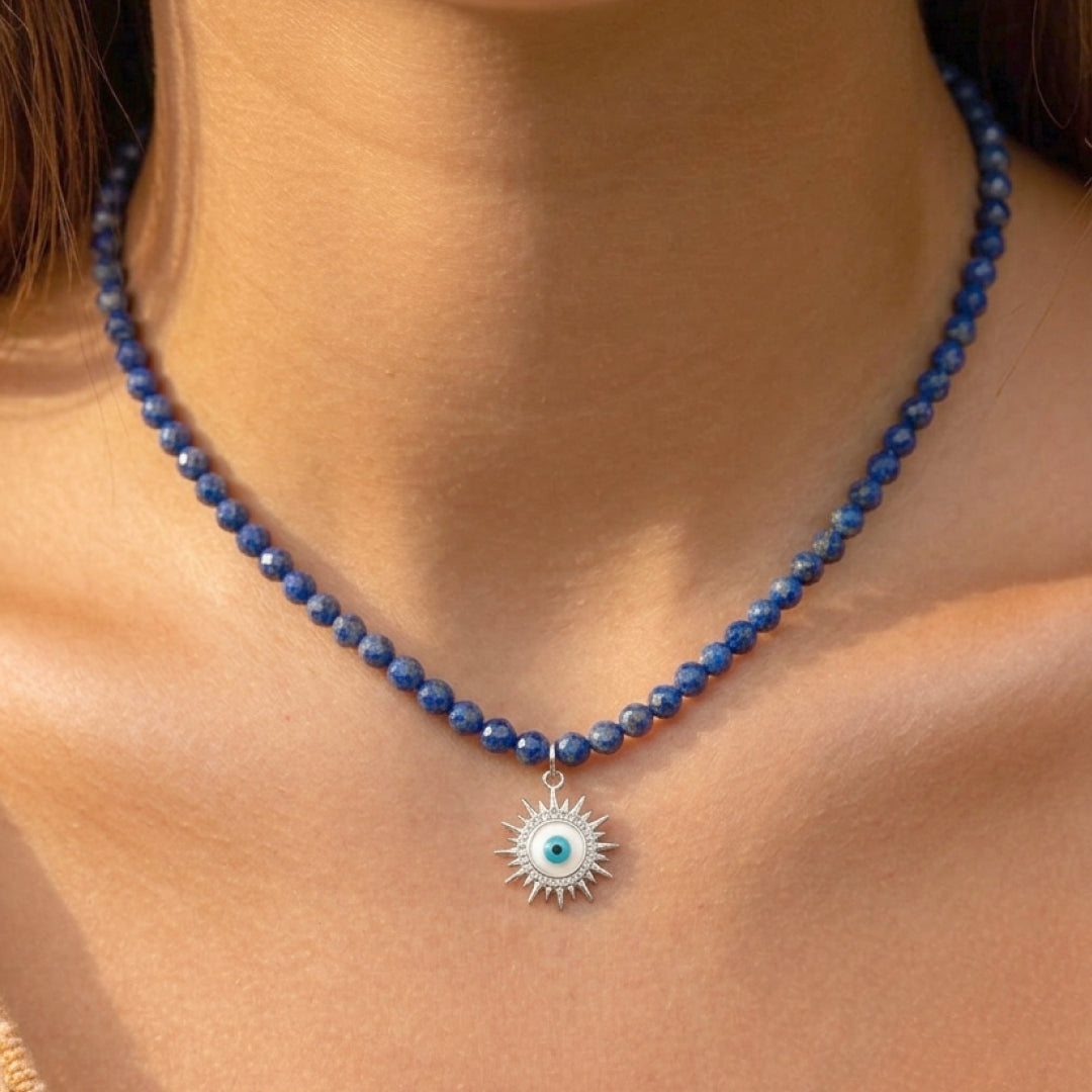 Collar Lapislázuli & Ojo turco
