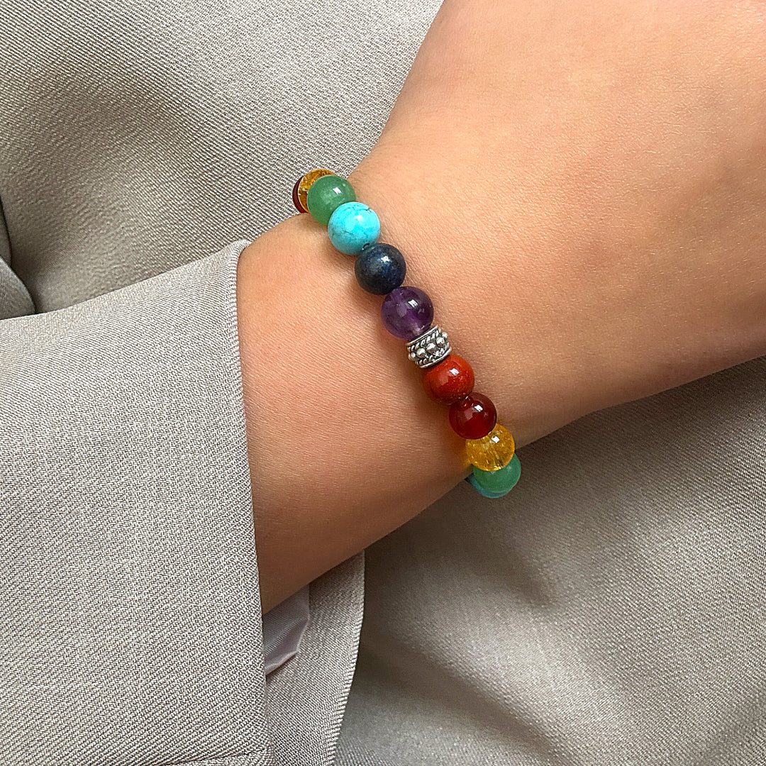 Pulsera 7 Chakras & Ónix