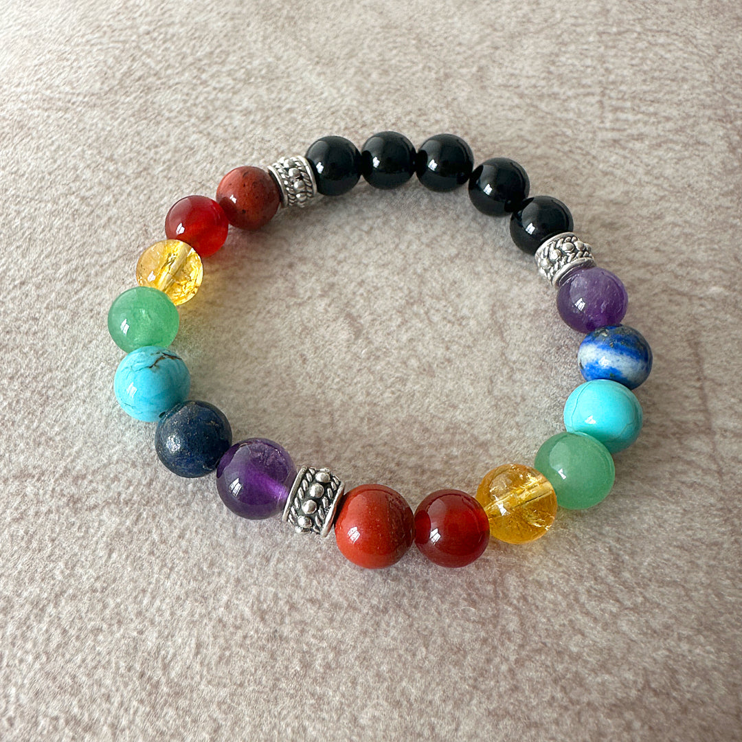 Pulsera 7 Chakras & Ónix