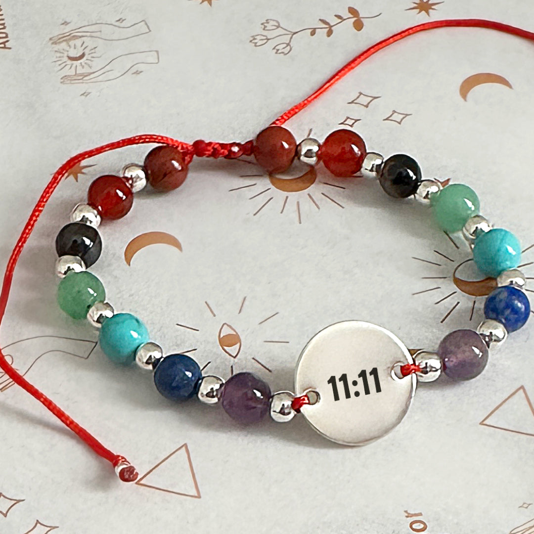 Pulsera 7 Chakras & Placa