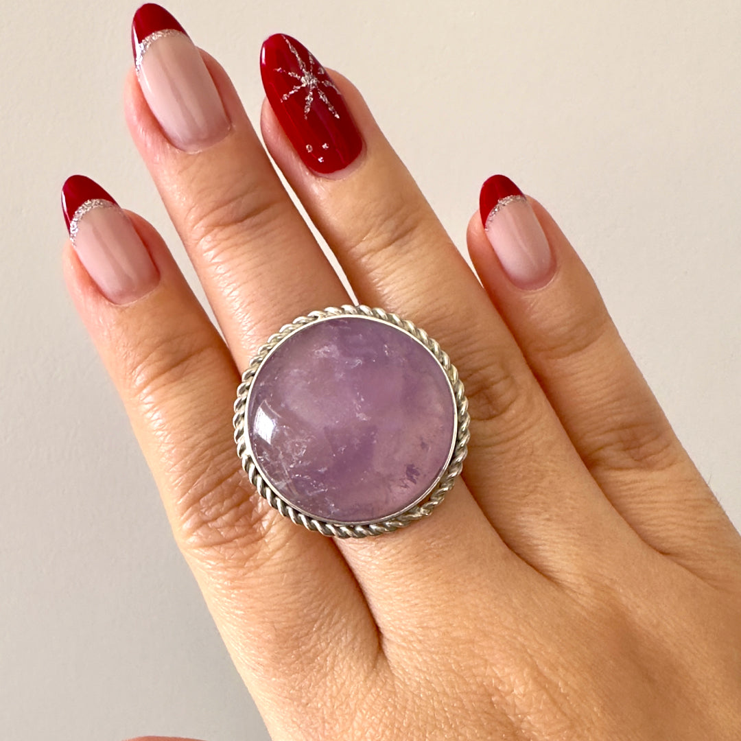 Anillo Circular de Amatista
