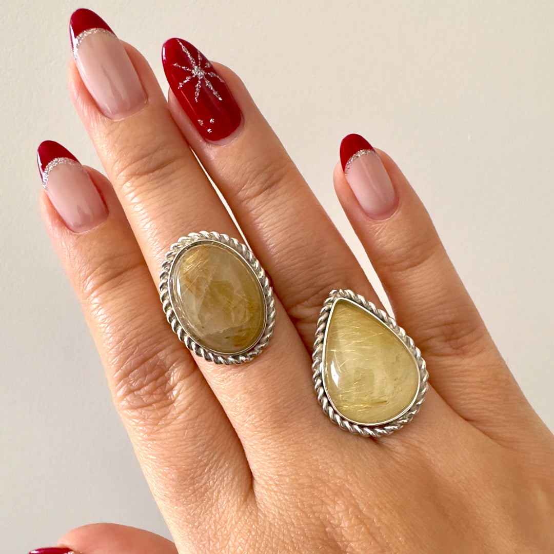 Anillo Cuarzo Rutilado