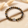 Pulsera Ojo de tigre & San Benito
