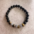 Pulsera Ojo de tigre & Ónix