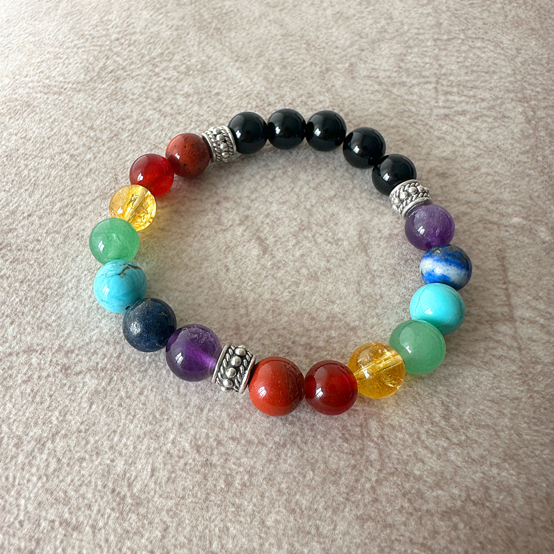 Pulsera 7 Chakras & Ónix