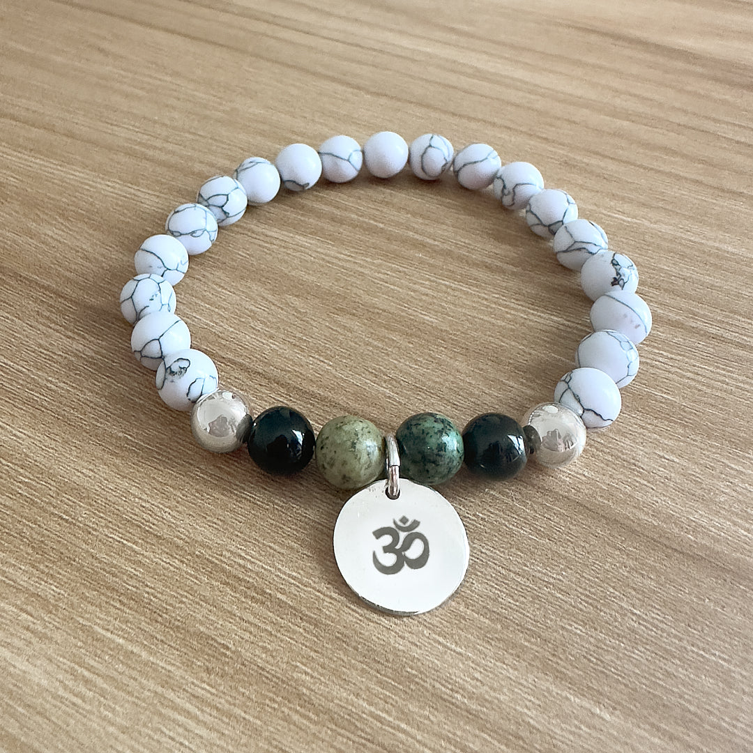 Pulsera Turquesa Blanca & Africana