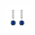Aretes colgantes con circón