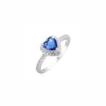 Anillo corazón azul