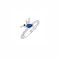 Anillo colibrí azul