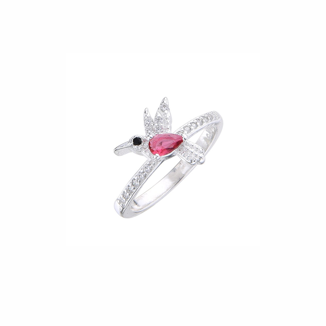 Anillo colibrí rosado