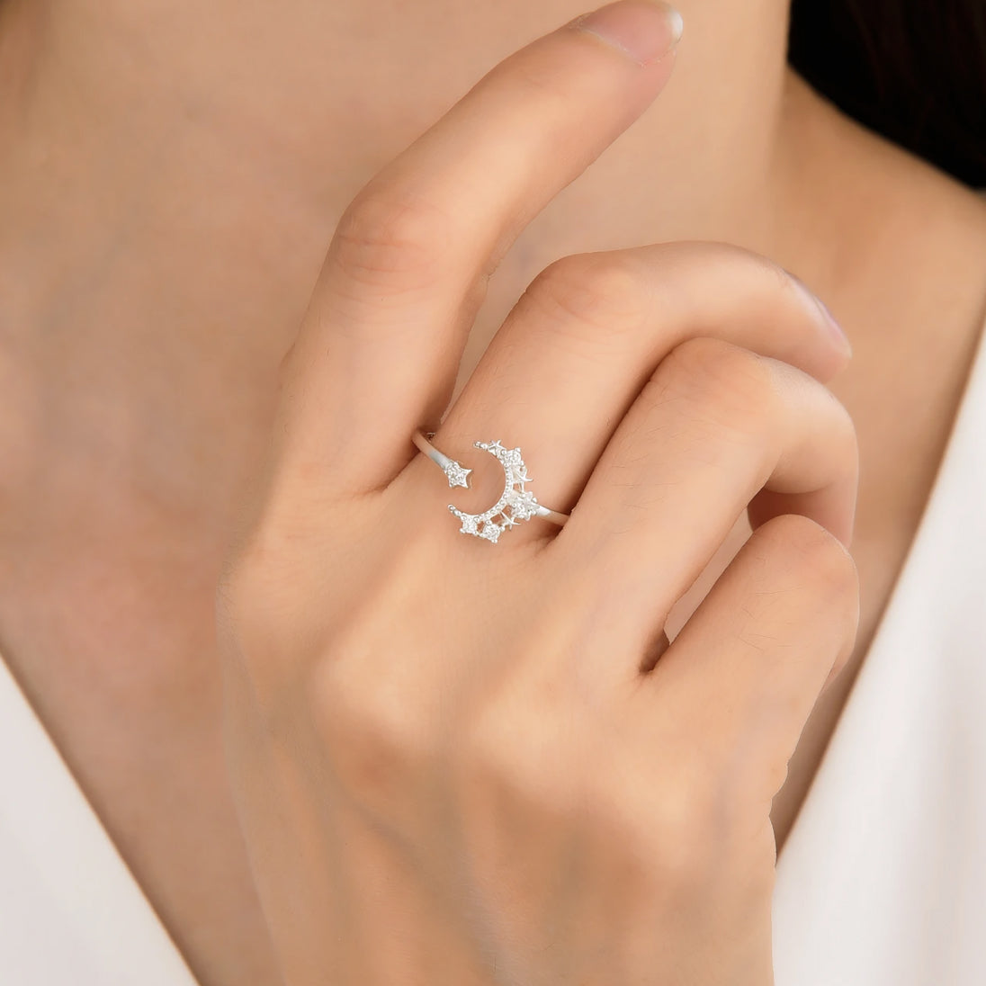 Anillo luna & estrella 2