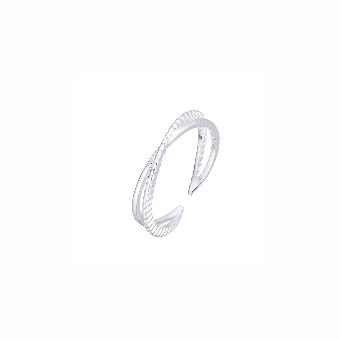 Anillo doble cruzado
