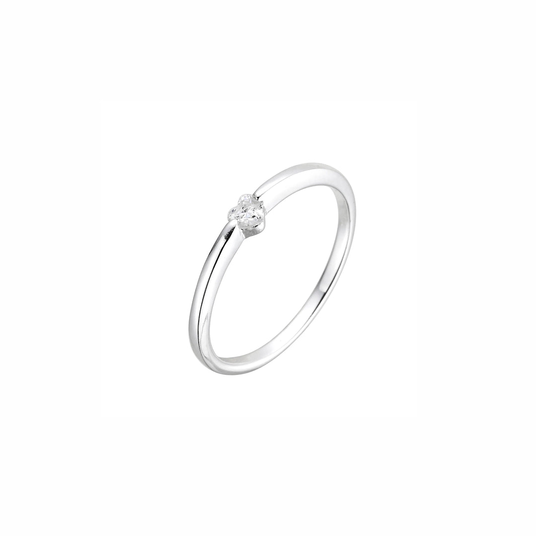 Anillo punto de luz corazón