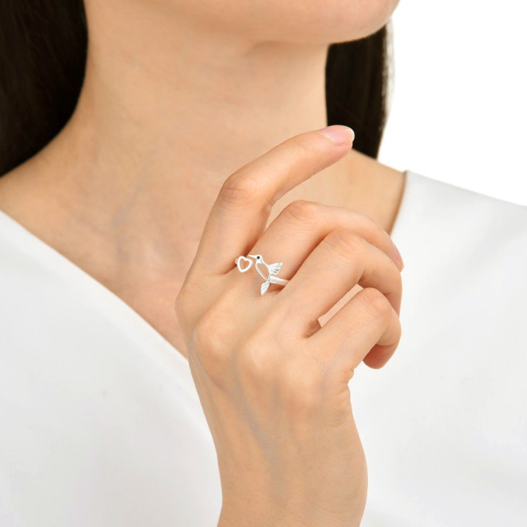 Anillo Colibrí Calado