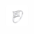 Anillo Flor en Rombo