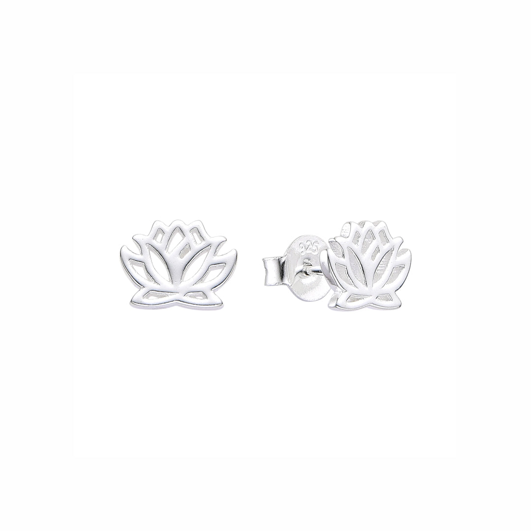 Aretes Flor de Loto Lineal