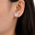 Aretes love brillante