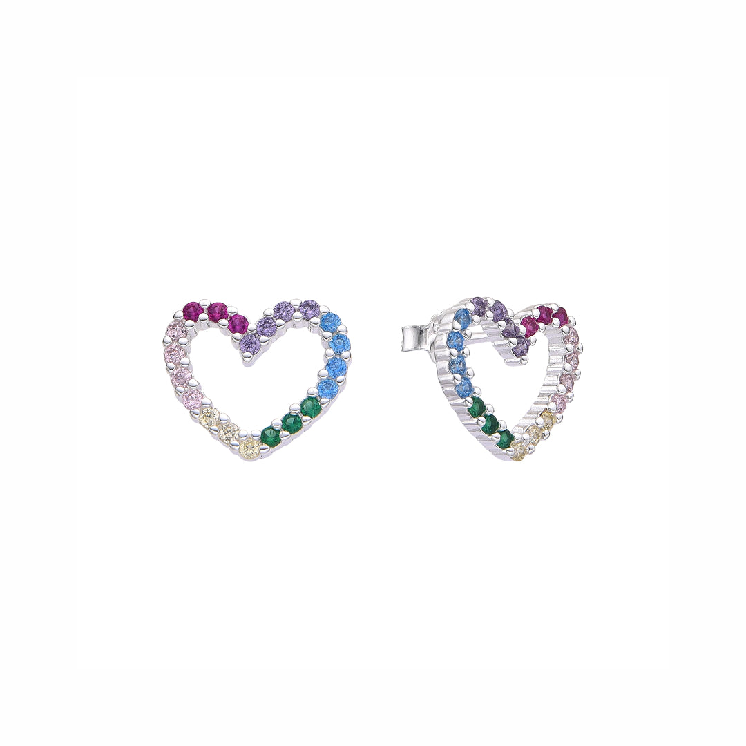 Aretes love multicolor