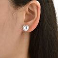 Aretes corazón entorchado